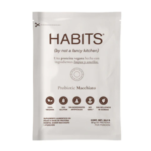 Sachet proteína vegana probiótica sabor Macchiato 30.5g – Habits